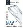 Cellularline Clear Strong – Galaxy S25 Edge custodia rigida con bordi in gomma