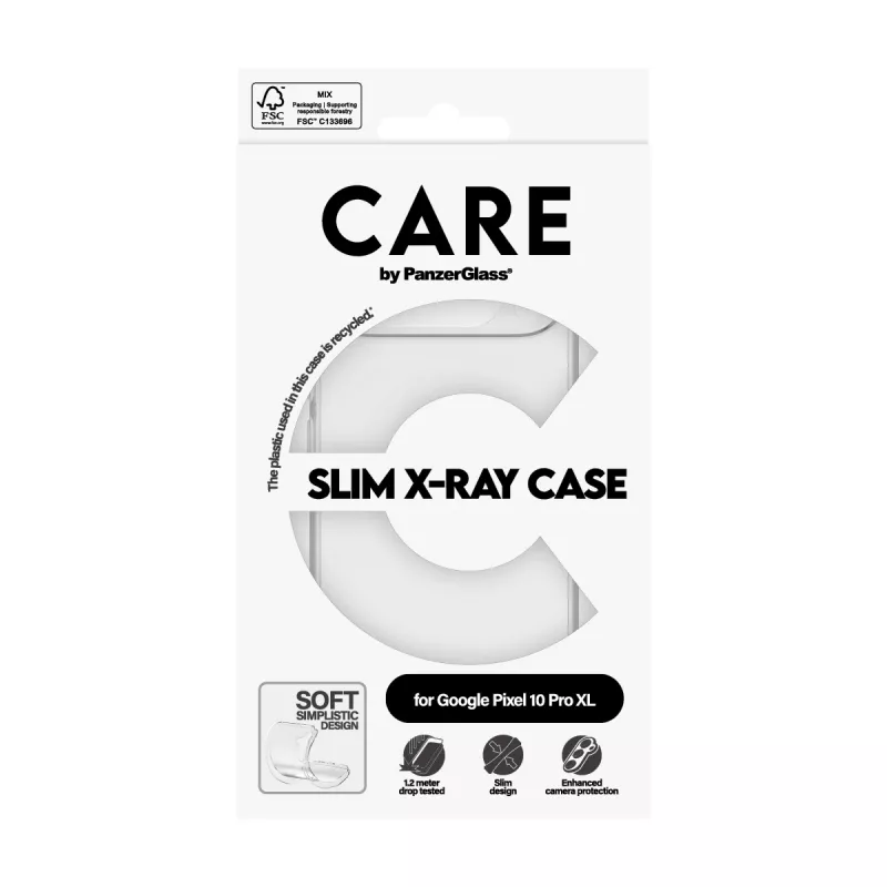 Cover PanzerGlass CARE by custodia moda trasparente X-Ray Soft Google Pixel 10 Pro XL