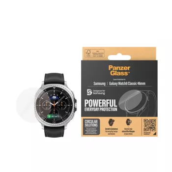 Protezione schermo PanzerGlass Samsung Galaxy Watch8 Classic 46mm antigraffio e antiurto