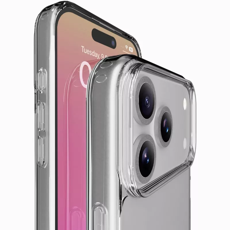 Cellularline Clear Protect - iPhone 17 Pro custodia rigida con bordi in gomma