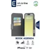 Cellularline Book Agenda – iPhone Air custodia in effetto pelle a libro con chiusura magnetica