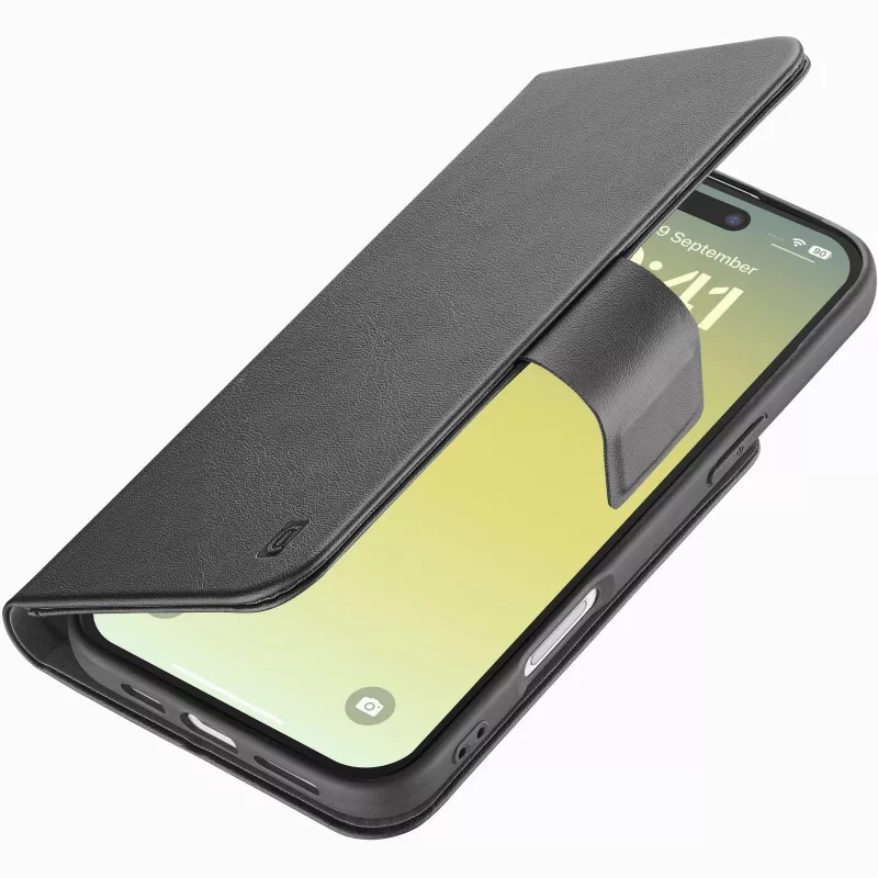 Cellularline Book Agenda – iPhone Air custodia in effetto pelle a libro con chiusura magnetica