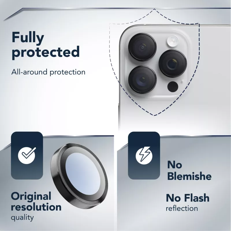Cellularline Camera Lens Ring - iPhone Air vetro temperato per protezione fotocamera