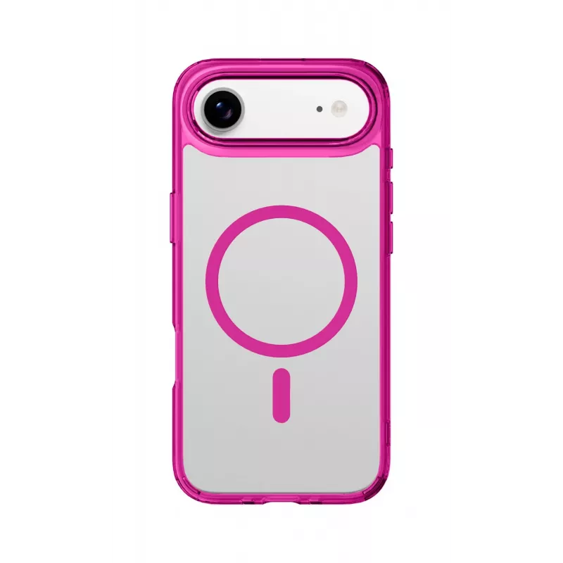 Cellularline Iconic Mag - iPhone Air custodia trasparente con bordi colorati, compatibile con l'ecosistema MagSafe