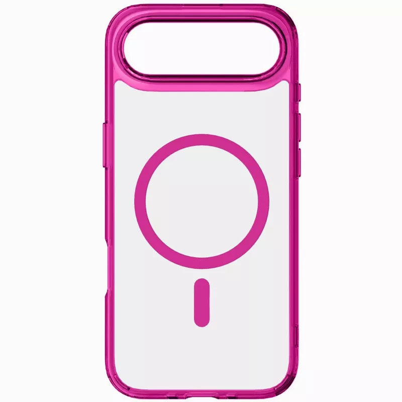 Cellularline Iconic Mag - iPhone Air custodia trasparente con bordi colorati, compatibile con l'ecosistema MagSafe