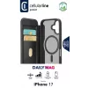 Cellularline Daily Mag - iPhone 17 cover a libro con retro rigido semitrasparente, compatibile con l'ecosistema MagSafe®
