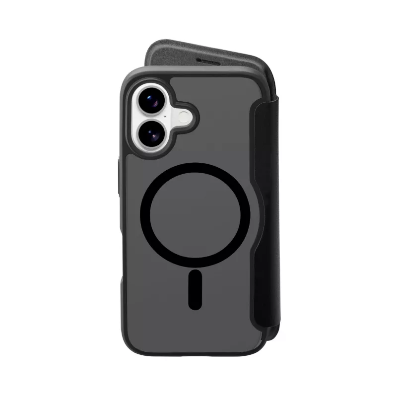 Cellularline Daily Mag - iPhone 17 cover a libro con retro rigido semitrasparente, compatibile con l'ecosistema MagSafe®