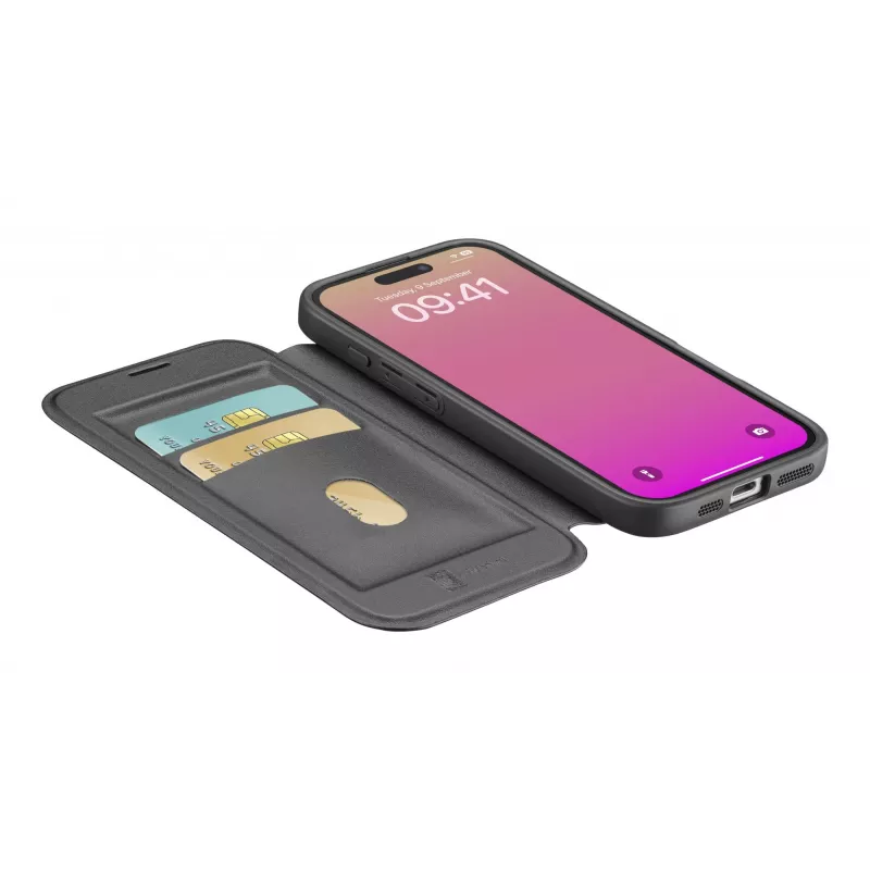 Cellularline Daily Mag - iPhone 17 cover a libro con retro rigido semitrasparente, compatibile con l'ecosistema MagSafe®