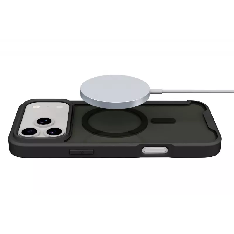 Cellularline Daily Mag - iPhone 17 Pro cover a libro con retro rigido semitrasparente, compatibile con ecosistema MagSafe®