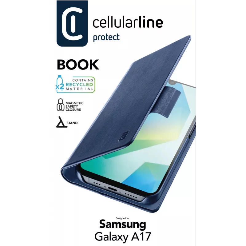 Cellularline Book - Galaxy A17 custodia a libro, folio, Samsung, Galaxy A17, 17 cm (6,7