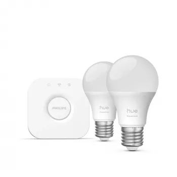Philips Hue White and colour ambience Essential Starter-Kit: 2 lampade smart E27 (806 lm)
