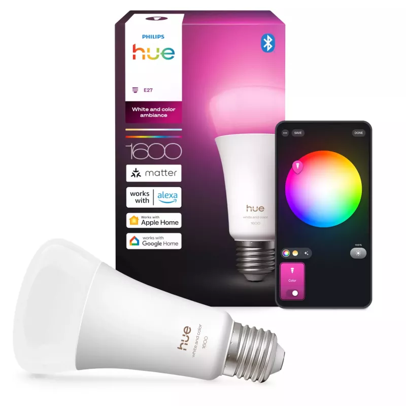 Philips Hue White and colour ambience A67 – E27 lampada smart – 1600