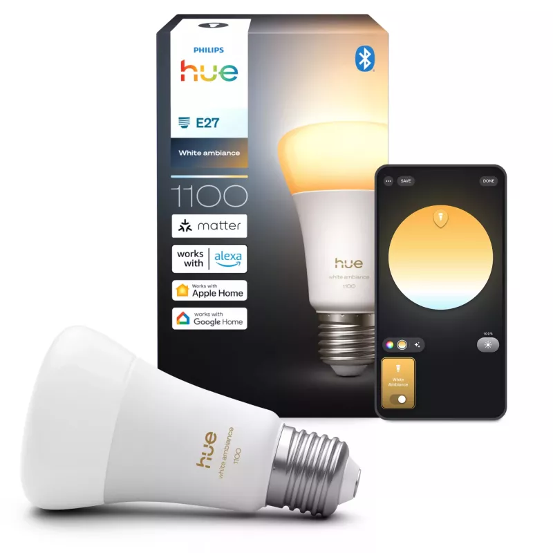 Philips Hue White Ambience A60 – E27 lampadina smart – 1100