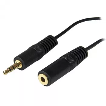 StarTech.com cavo di prolunga per altoparlanti PC 12 ft, 3,5 mm, connettore maschio, 3,5 mm, connettore femmina, 3,7 m, nero