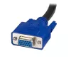 StarTech.com cavo KVM USB universale 2-in-1 10 ft, 3 m, USB, USB, VGA, nero, USB A + VGA