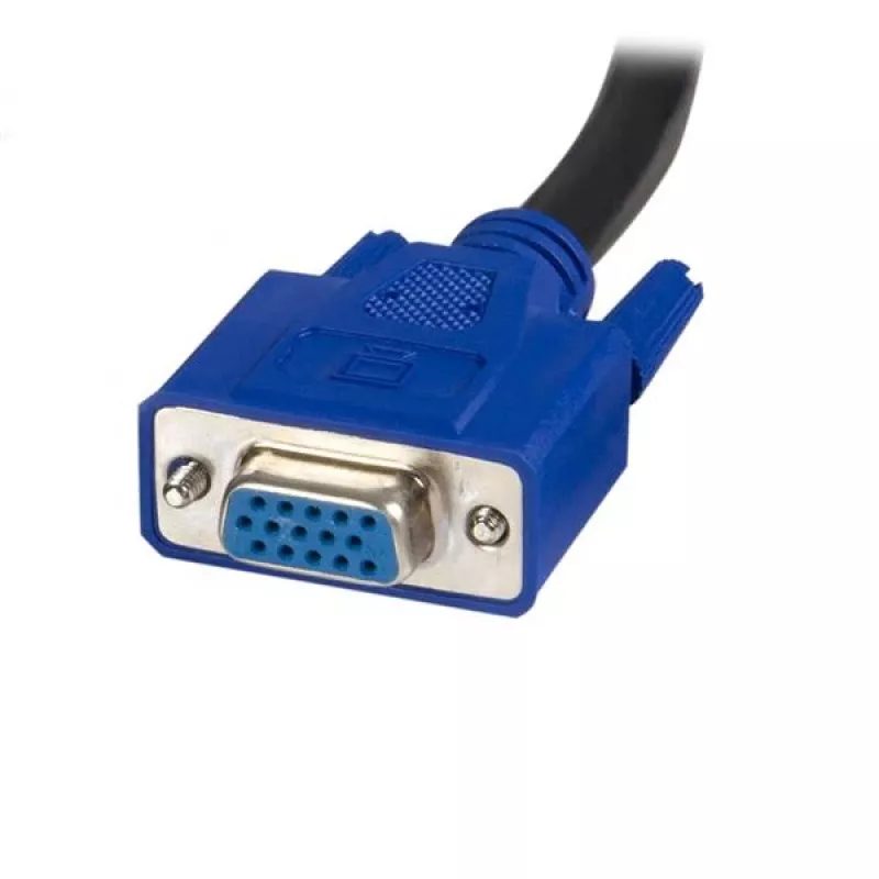 StarTech.com cavo KVM USB universale 2-in-1 10 ft, 3 m, USB, USB, VGA, nero, USB A + VGA