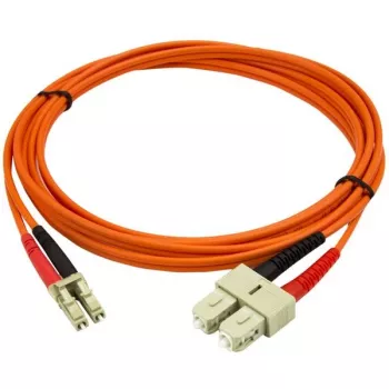 StarTech.com Cavo in fibra ottica da 2 m - Multimodale duplex 50/125 - Cavo jumper in fibra ottica LSZH - LC/SC