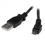 StarTech.com Cavo Micro-USB da 2 m - A a Micro B ad angolo retto, 2 m, USB A, Micro-USB B, USB 2.0, maschio/maschio, nero