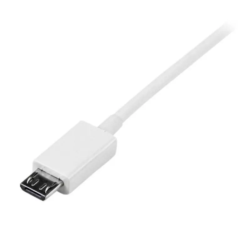 StarTech.com Cavo Micro-USB bianco da 2 m - A a Micro B