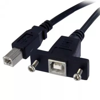 StarTech.com Cavo USB da pannello B a B da 3 ft - F/M, 0,91 m, USB B, USB B, USB 2.0, 0,48 Gbit/s, nero