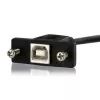 StarTech.com Cavo USB da pannello B a B da 3 ft - F/M, 0,91 m, USB B, USB B, USB 2.0, 0,48 Gbit/s, nero