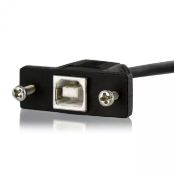 StarTech.com Cavo USB da pannello B a B da 3 ft - F/M, 0,91 m, USB B, USB B, USB 2.0, 0,48 Gbit/s, nero