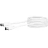 Cavo coassiale Schwaiger 5,0 m IEC - IEC 5 m bianco