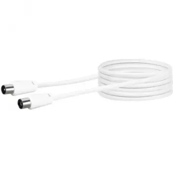 Cavo coassiale Schwaiger 5,0 m IEC - IEC 5 m bianco