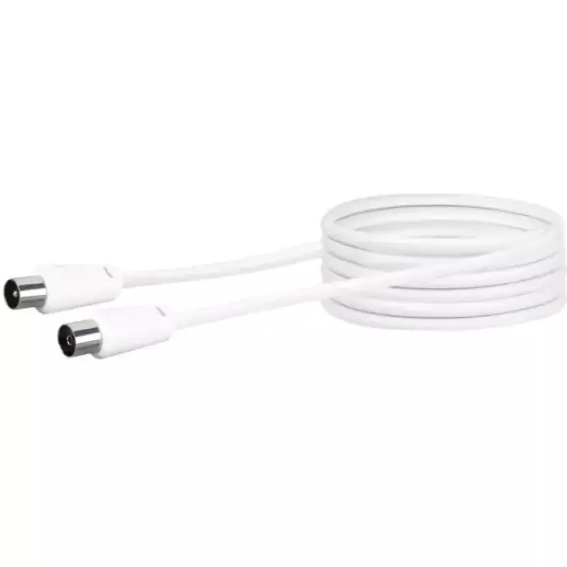 Cavo coassiale Schwaiger 5,0 m IEC - IEC 5 m bianco