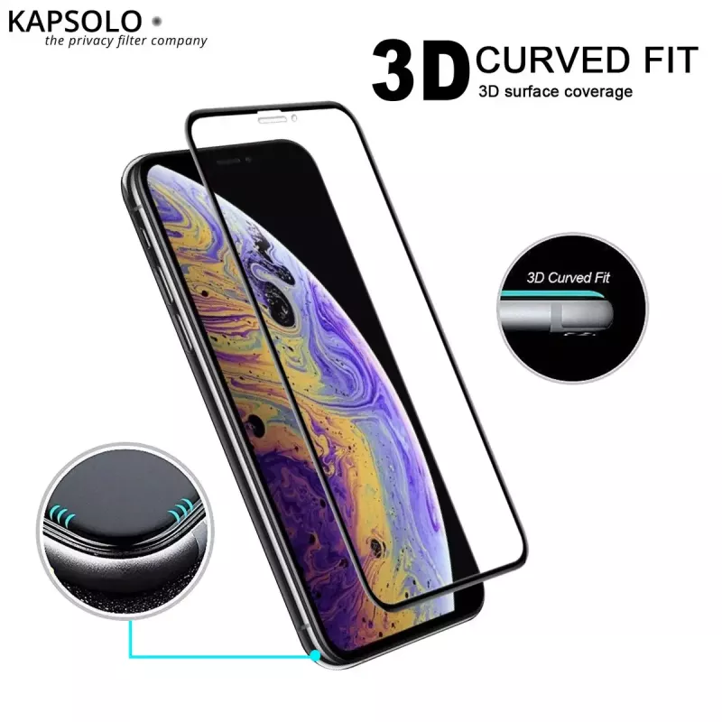 Protezione display in vetro temperato KAPSOLO iPhone XR