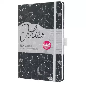 Quaderno Sigel Jolie JN349 A5 87 fogli nero bianco