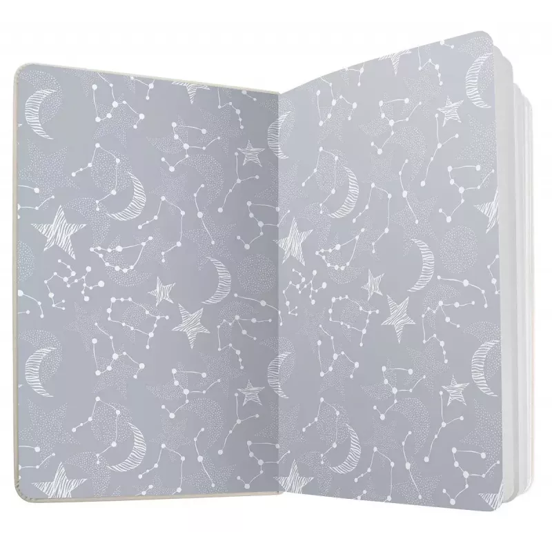Quaderno Sigel Jolie JN349 A5 87 fogli nero bianco