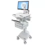 Carrello multimediale Ergotron StyleView alluminio grigio bianco