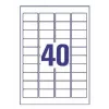 Etichette per stampante No name Avery L4770-25 — poliestere trasparente, laser, 1000 pezzi