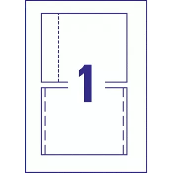 Avery Zweckform C32250-25 inserto per custodia CD, 118 x 151 mm, bianco, 25 fogli