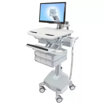 Carrello multimediale Ergotron StyleView alluminio grigio bianco