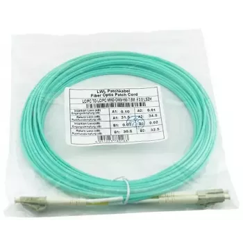 BlueOptics 050502T512000010M-BO Cavo patch in fibra ottica duplex (compatibile Corning), LC-UPC/LC-UPC, multimode OM3 50/125 µm, 10 m