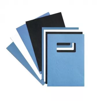 GBC cartelle per rilegatura LeatherGrain A4 250 g/m², A4, cartone, blu, 100 fogli, 210 mm, 299 mm