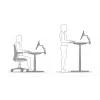 BakkerElkhuizen supporto scrivania regolabile sit-stand 2 nero