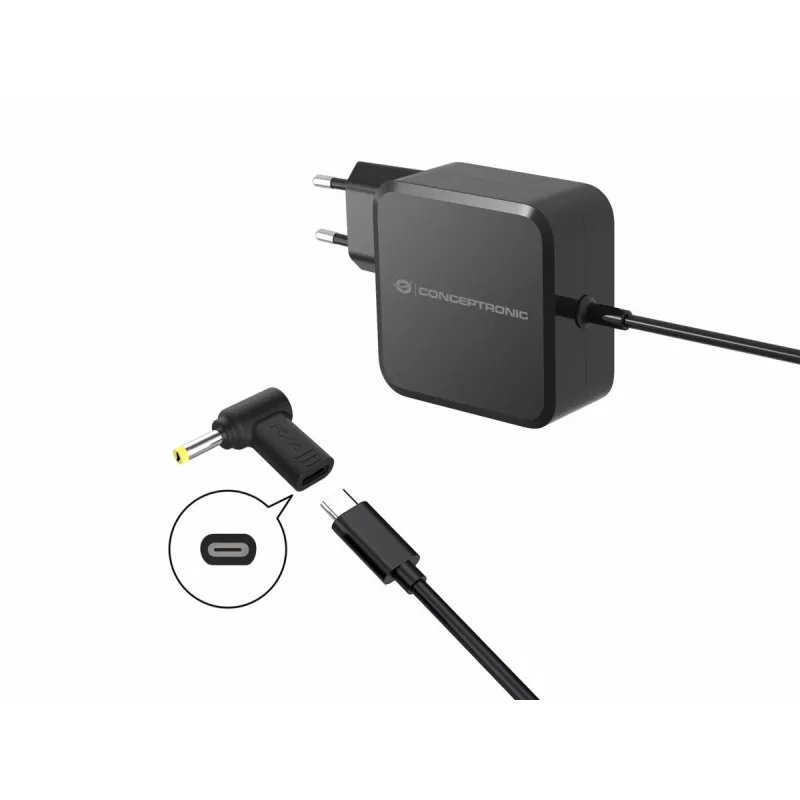 Conceptronic ABBY15PC06 adattatore DC-USB-C, Lenovo/Asus/Acer/Toshiba 4,0x1,7 mm, 18-20 V