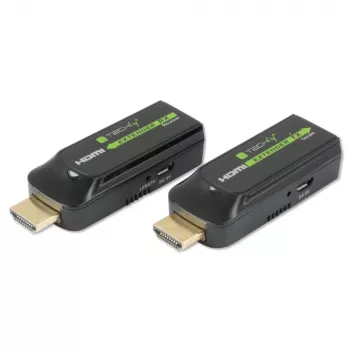 Techly IDATA EXT-E70S AV-extender trasmettitore e ricevitore AV nero