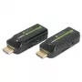 Techly IDATA EXT-E70S AV-extender trasmettitore e ricevitore AV nero