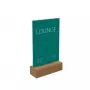 Portacartellini Sigel TA252 A6 acrilico legno marrone trasparente