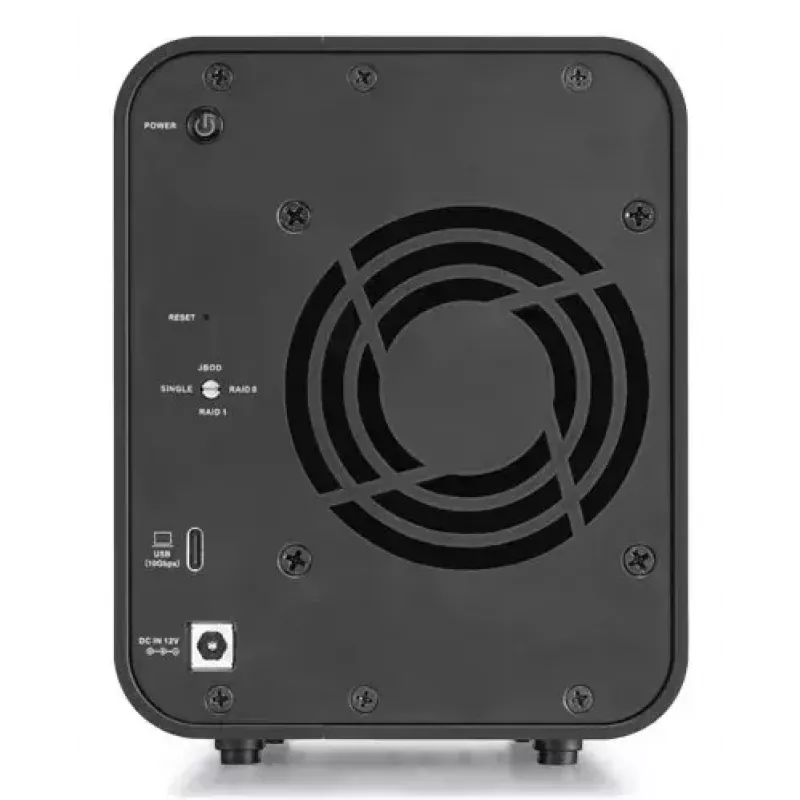 TerraMaster D2-320 disk array, 2 unità, HDD SSD, compatto, desktop