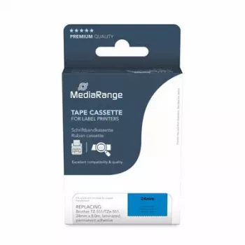 Nastro per stampante MediaRange MRBTZ551 nero 2,4 cm 8 m