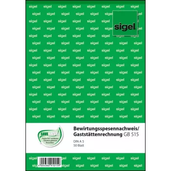 Modulo commerciale Sigel GB515 A5 bianco 50 fogli