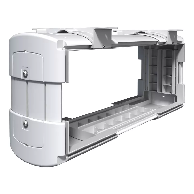 Supporto per computer Dataflex Viewlite - scrivania 100, 30 kg, plastica ABS, bianco