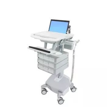 Carrello multimediale Ergotron StyleView alluminio grigio bianco