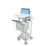 Carrello multimediale Ergotron StyleView alluminio grigio bianco