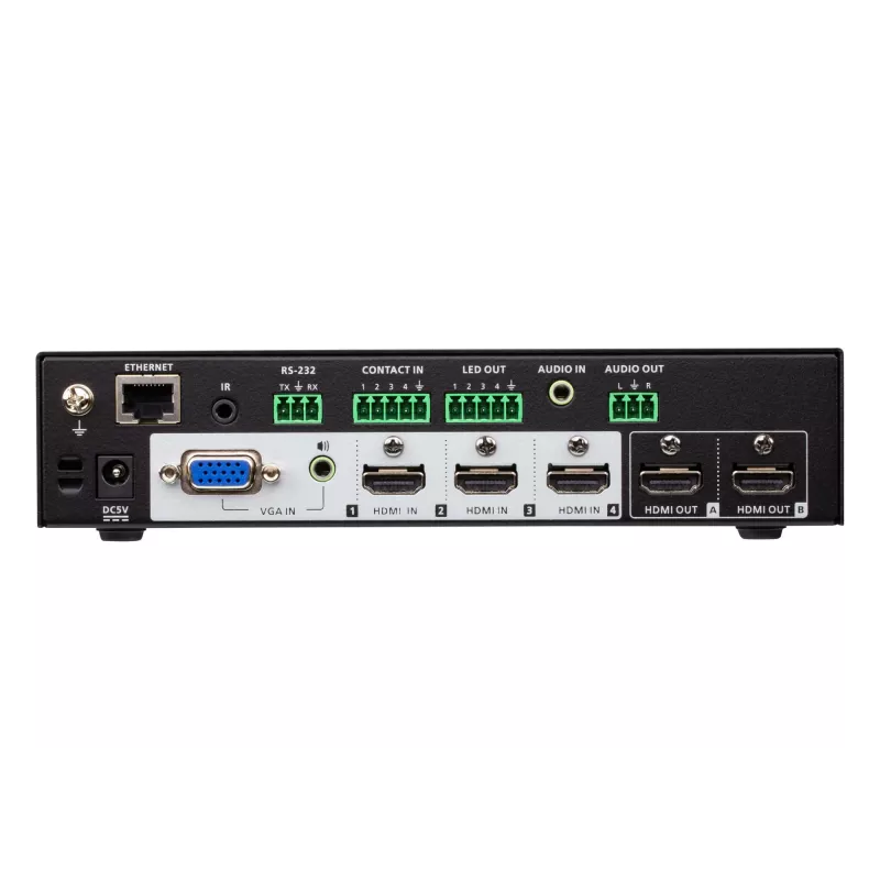 ATEN VP1420 4 x 2 True 4K commutatore a matrice per presentazioni, video/audio, da scrivania